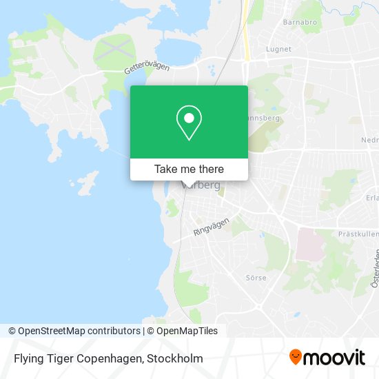 Flying Tiger Copenhagen map