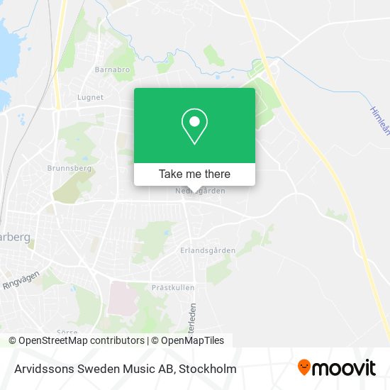 Arvidssons Sweden Music AB map