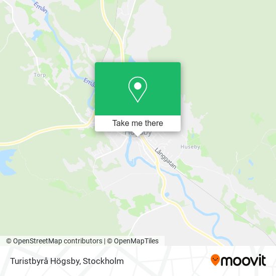 Turistbyrå Högsby map