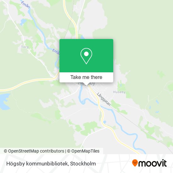 Högsby kommunbibliotek map