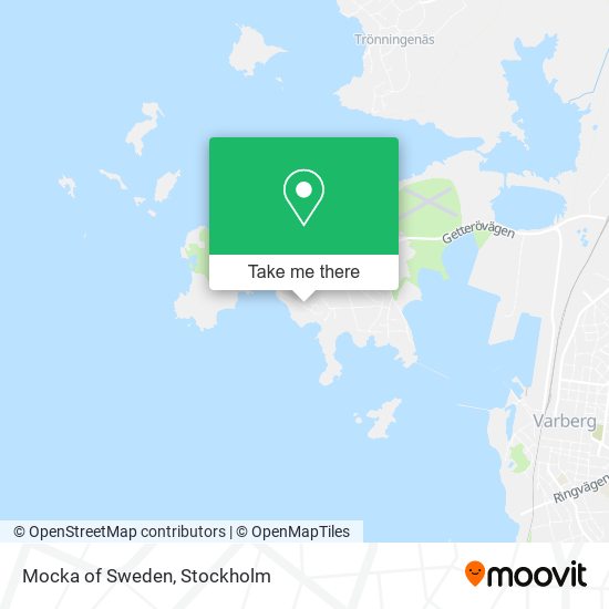 Mocka of Sweden map