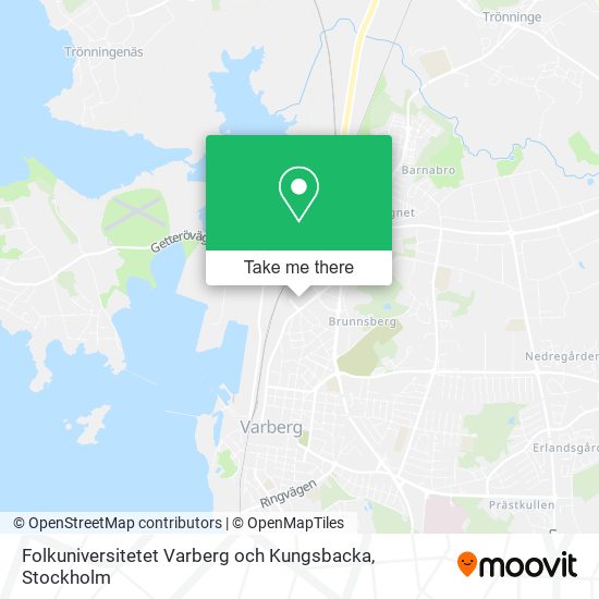 Folkuniversitetet Varberg och Kungsbacka map