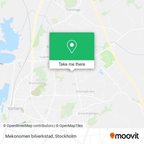 Mekonomen bilverkstad map
