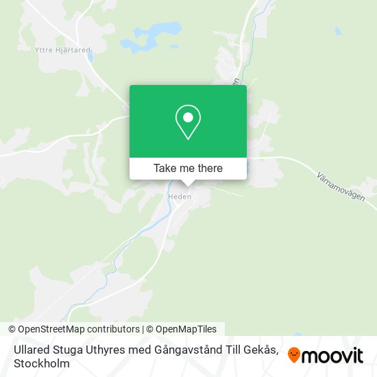 Ullared Stuga Uthyres med Gångavstånd Till Gekås map