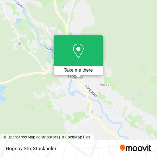 Högsby Stn map