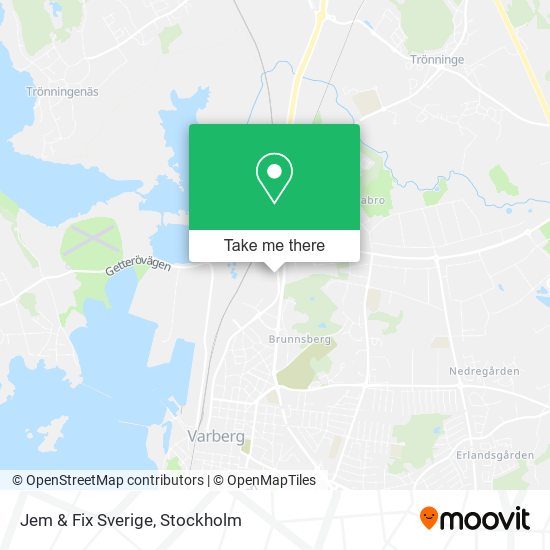 Jem & Fix Sverige map