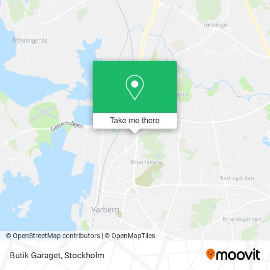 Butik Garaget map