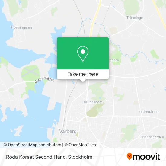 Röda Korset Second Hand map