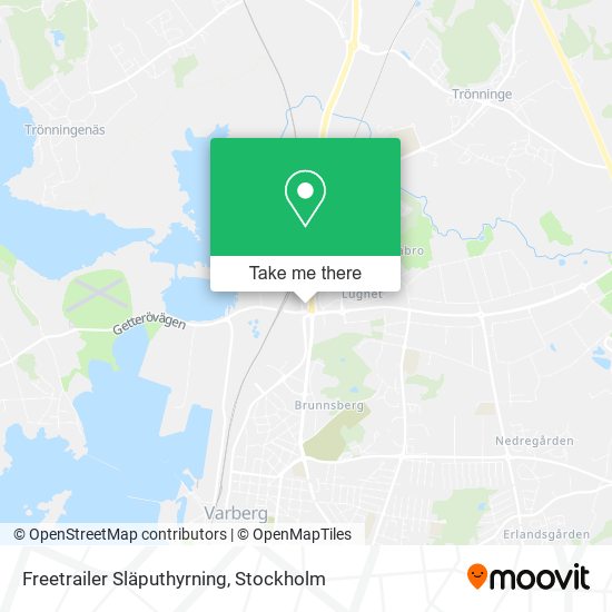 Freetrailer Släputhyrning map