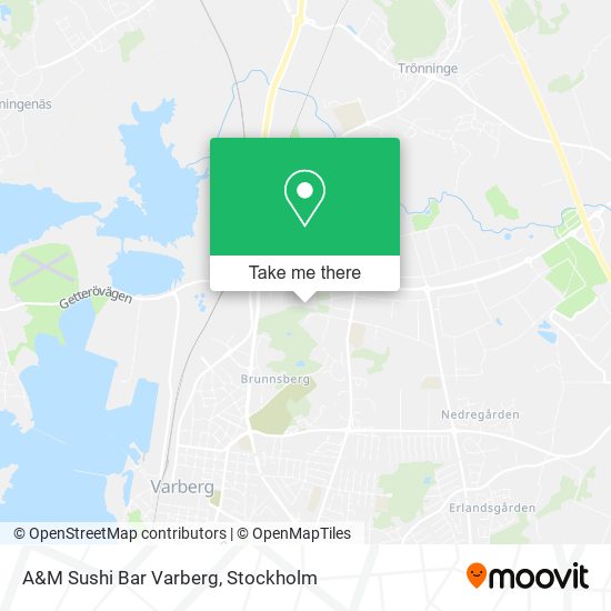 A&M Sushi Bar Varberg map