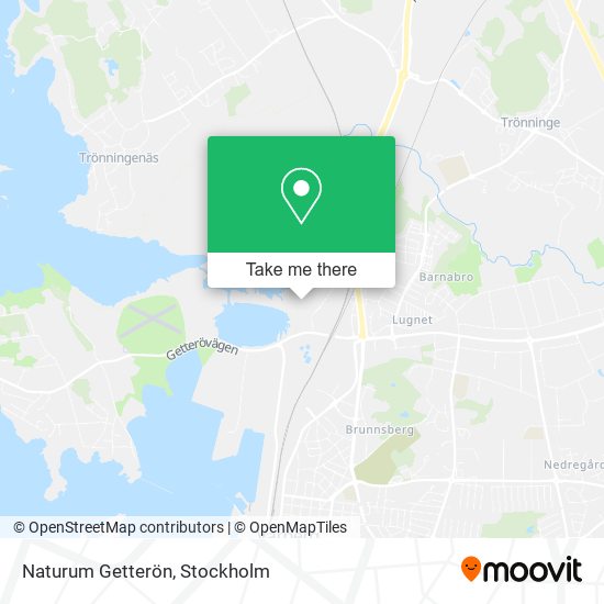 Naturum Getterön map