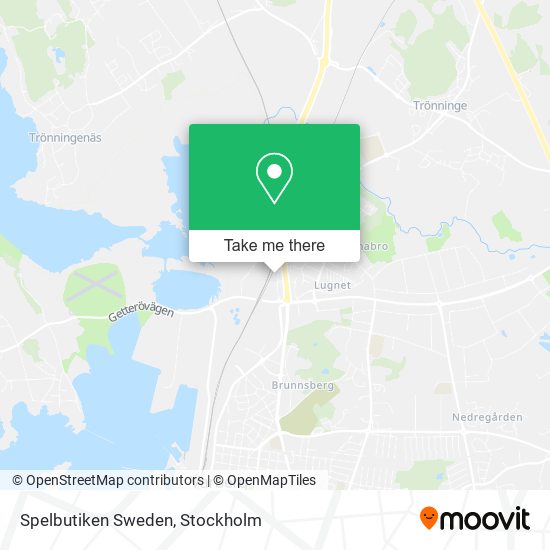 Spelbutiken Sweden map