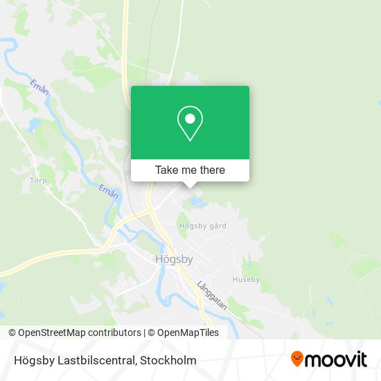 Högsby Lastbilscentral map