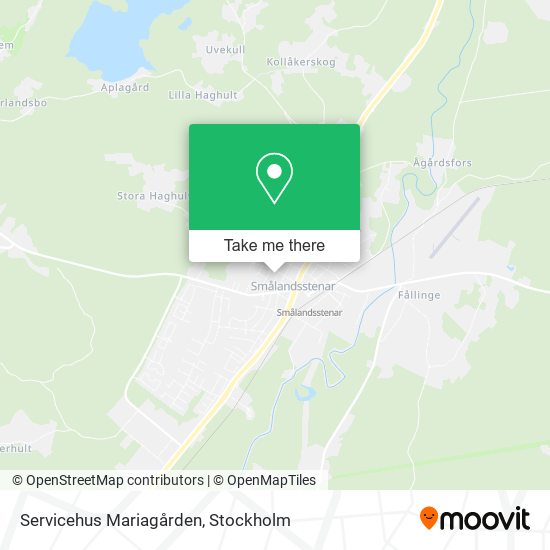 Servicehus Mariagården map