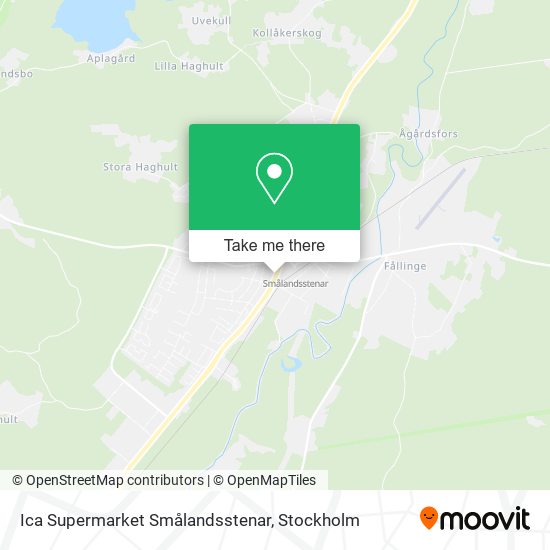 Ica Supermarket Smålandsstenar map