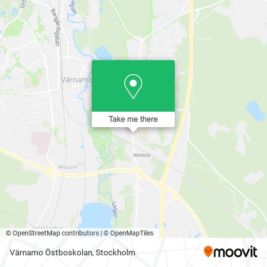 Värnamo Östboskolan map