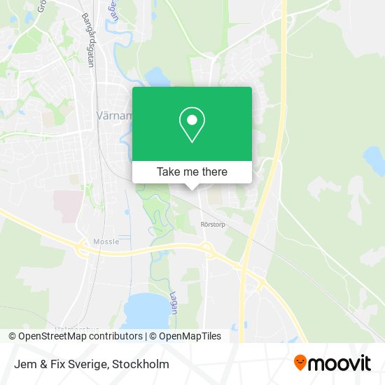 Jem & Fix Sverige map