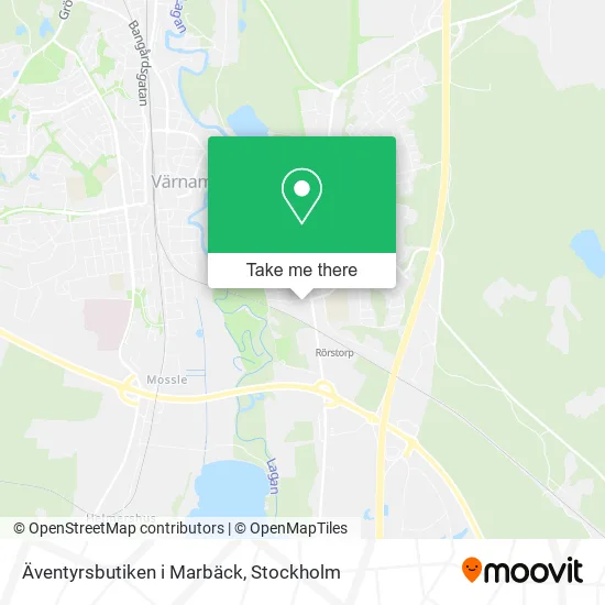 Äventyrsbutiken i Marbäck map