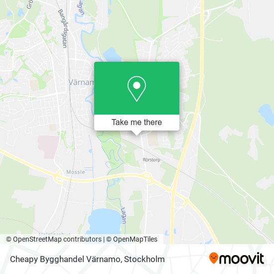 Cheapy Bygghandel Värnamo map