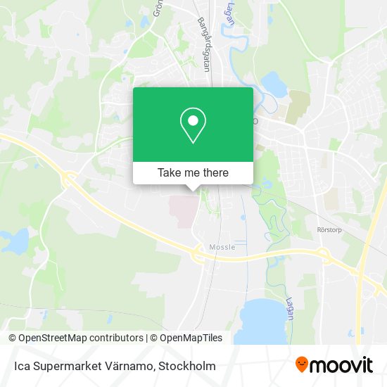 Ica Supermarket Värnamo map