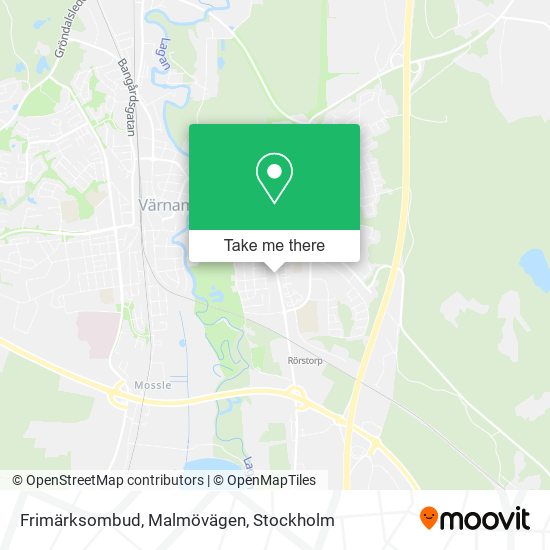 Frimärksombud, Malmövägen map