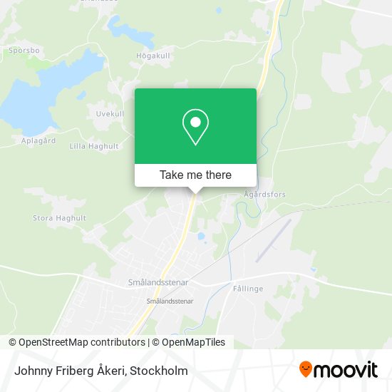 Johnny Friberg Åkeri map