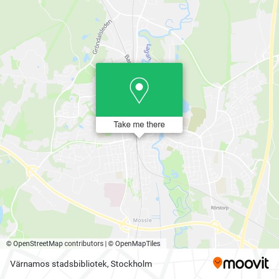 Värnamos stadsbibliotek map