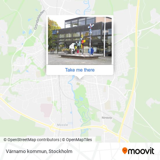 Värnamo kommun map