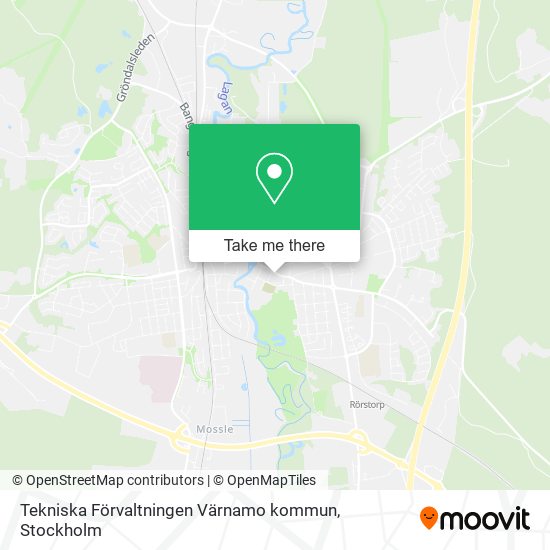 Tekniska Förvaltningen Värnamo kommun map