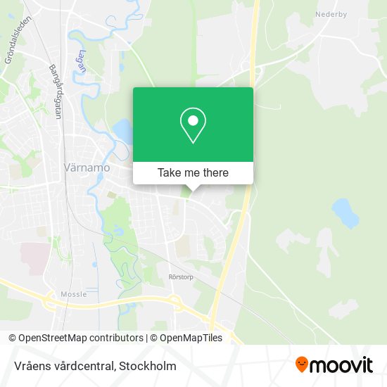 Vråens vårdcentral map