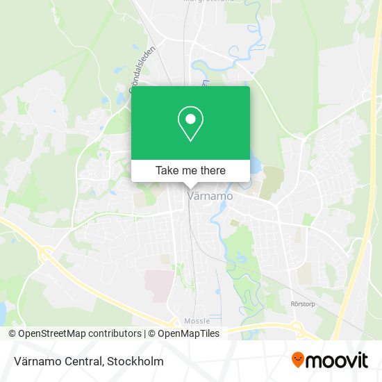 Värnamo Central map