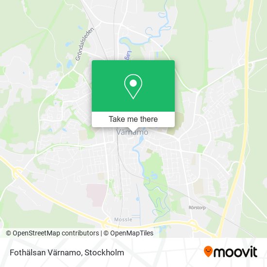 Fothälsan Värnamo map