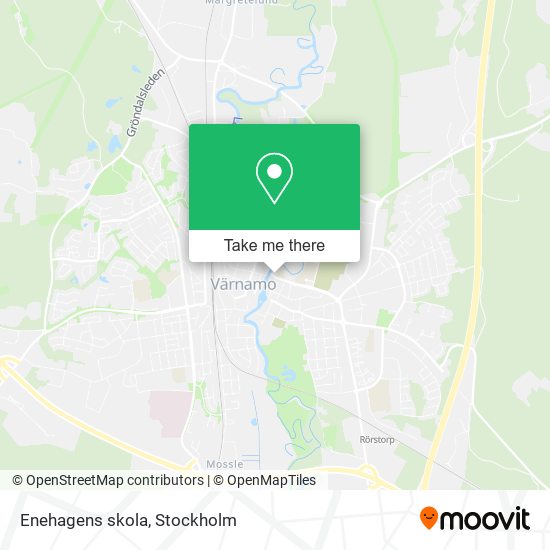 Enehagens skola map