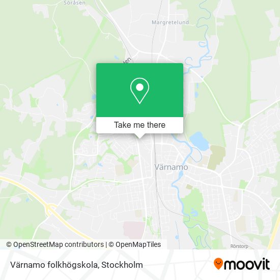 Värnamo folkhögskola map