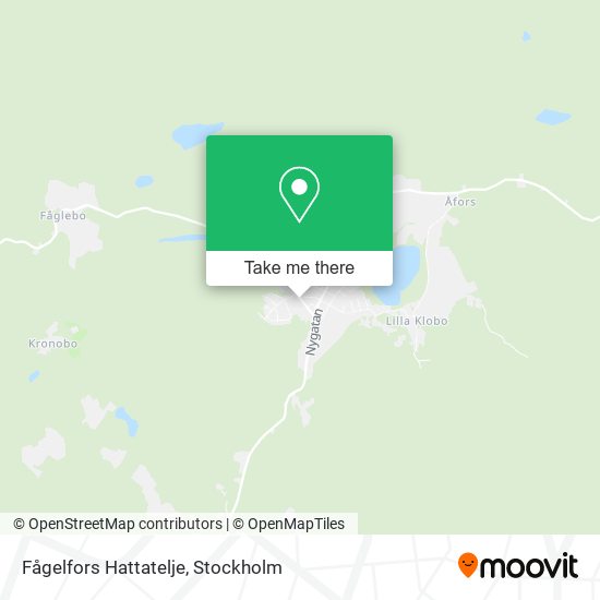 Fågelfors Hattatelje map