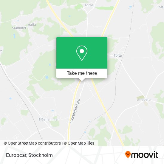 Europcar map