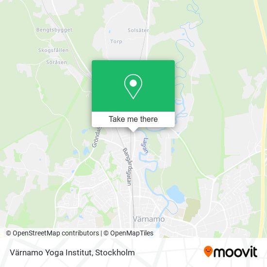 Värnamo Yoga Institut map