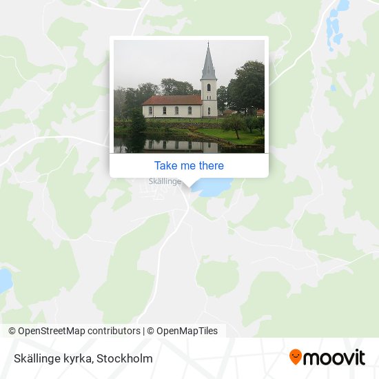 Skällinge kyrka map