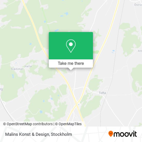 Malins Konst & Design map
