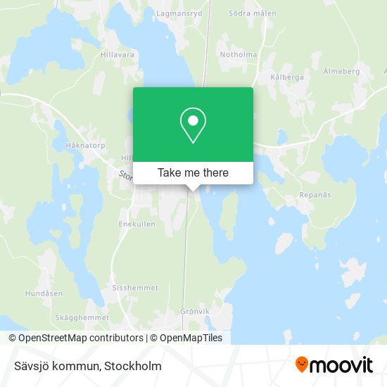 Sävsjö kommun map