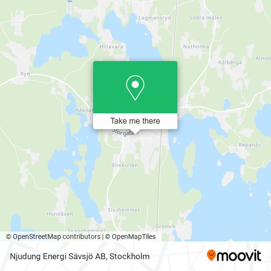 Njudung Energi Sävsjö AB map