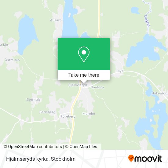 Hjälmseryds kyrka map