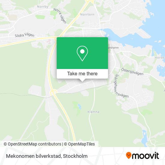 Mekonomen bilverkstad map