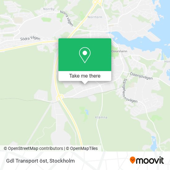 Gdl Transport öst map