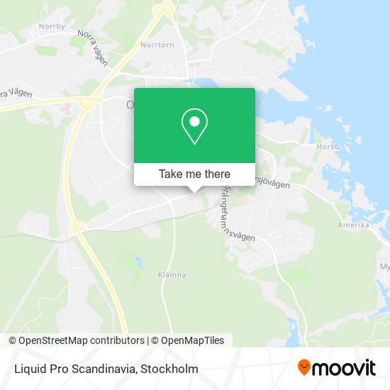 Liquid Pro Scandinavia map