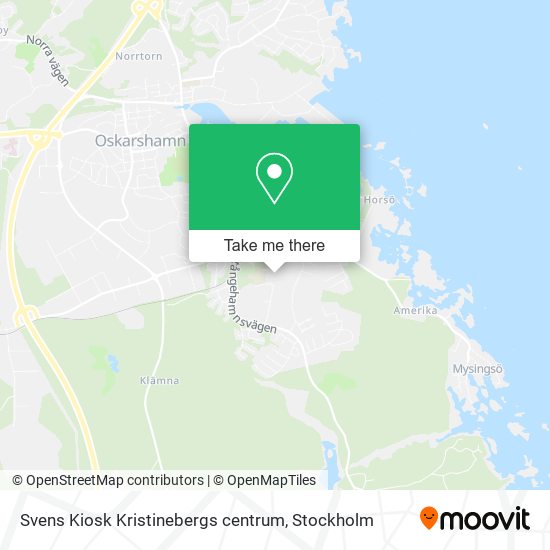 Svens Kiosk Kristinebergs centrum map