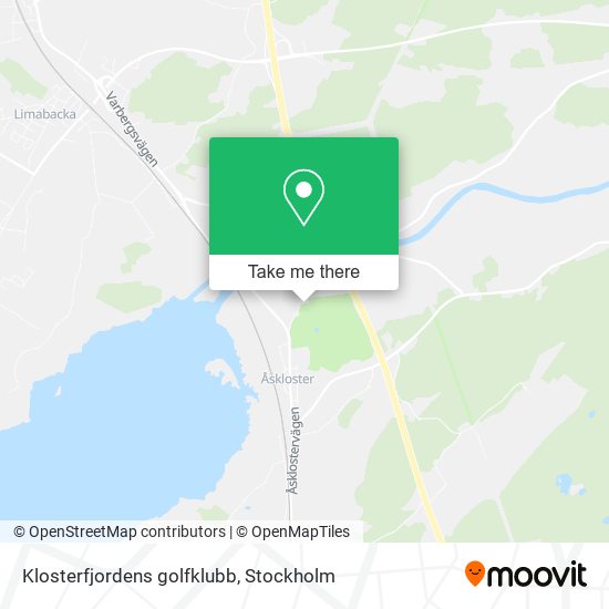 Klosterfjordens golfklubb map