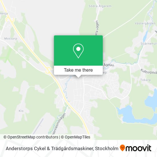 Anderstorps Cykel & Trädgårdsmaskiner map