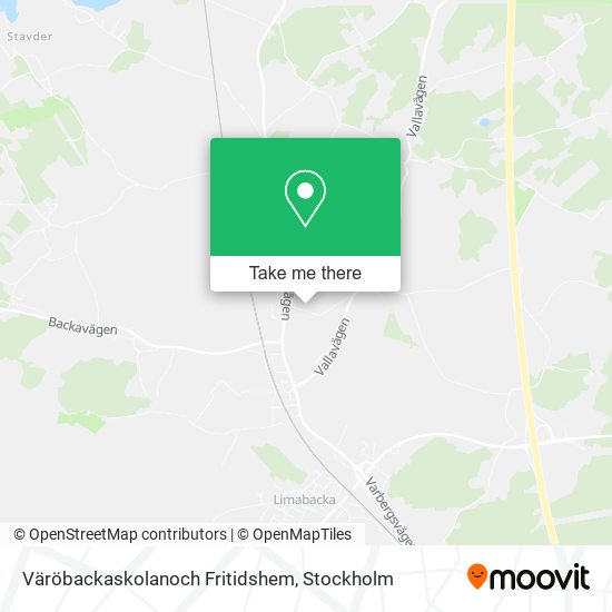 Väröbackaskolanoch Fritidshem map