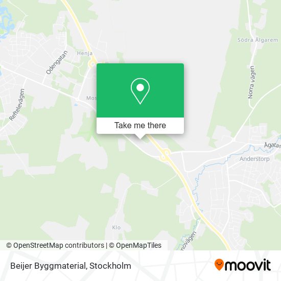 Beijer Byggmaterial map